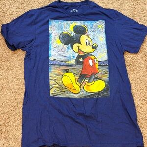 Disney Starry Night Mickey Mouse Blue Tee